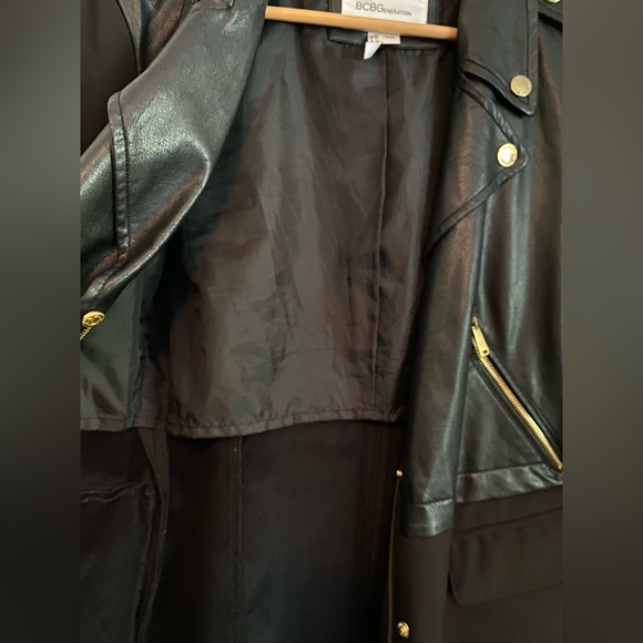 BCBGeneration Moto Raincoat - Picture 5 of 6